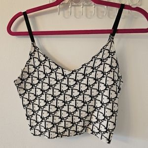 Black and white tank
